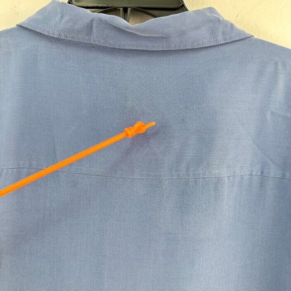 Oobe Shirt Mens 3XL Blue Button Up Short Sleeve Vacation Casual‎ - Picture 7 of 11